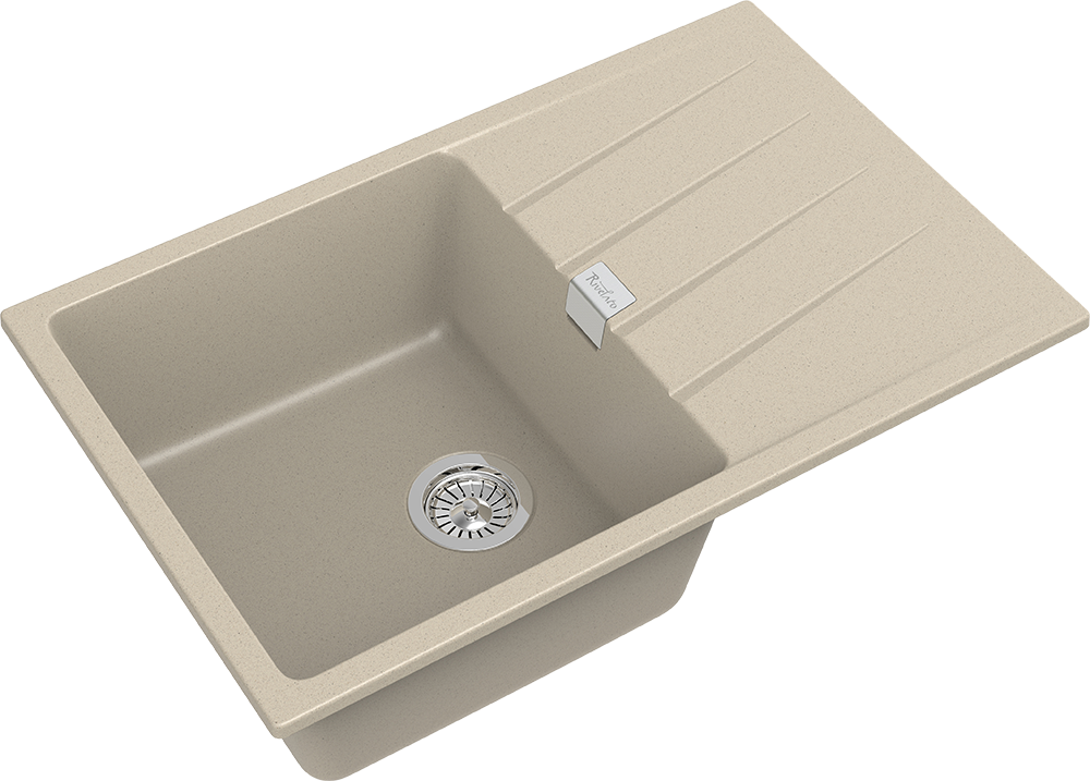 Детальное фото товара: Rivelato RAUM RM-78 beige scuro, мойка, гранит, темно-бежевый