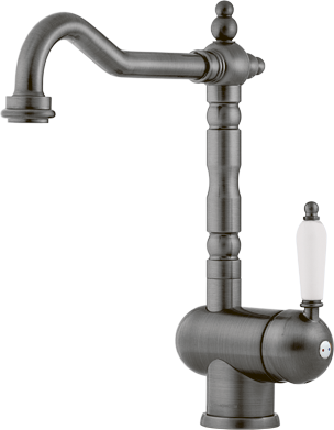 Фото товара: Omoikiri Kyoto-SI, смеситель, античное серебро