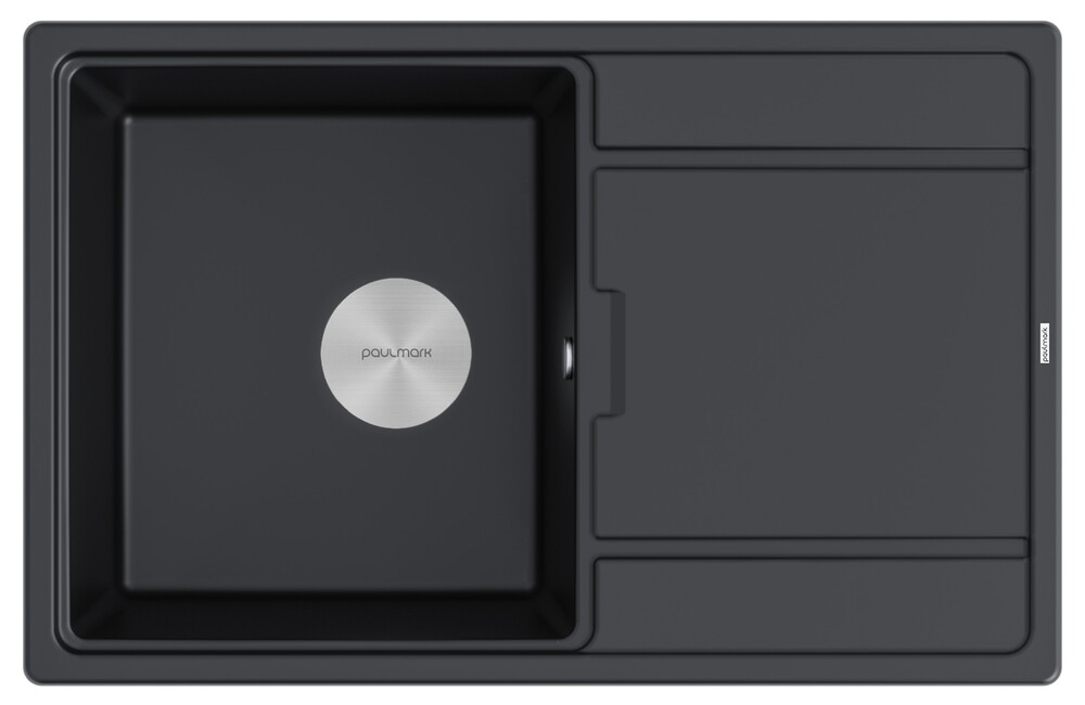 Фото товара: Paulmark FLUGEN 50-780, мойка, гранит, черный металлик