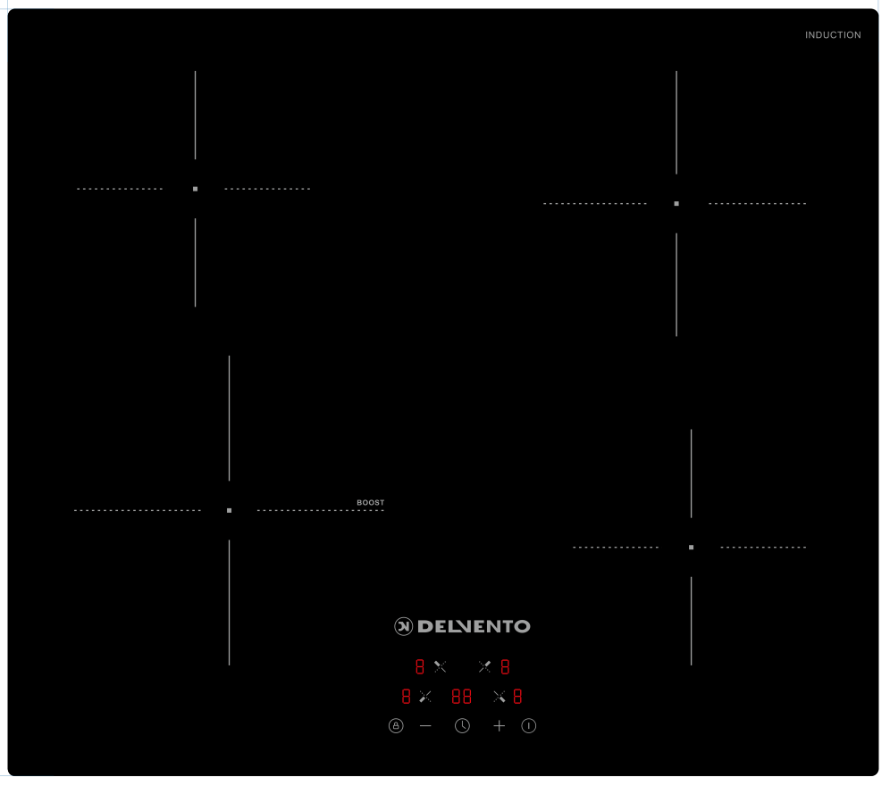Фото товара: Delvento V60I74S100 индукционная поверхность
