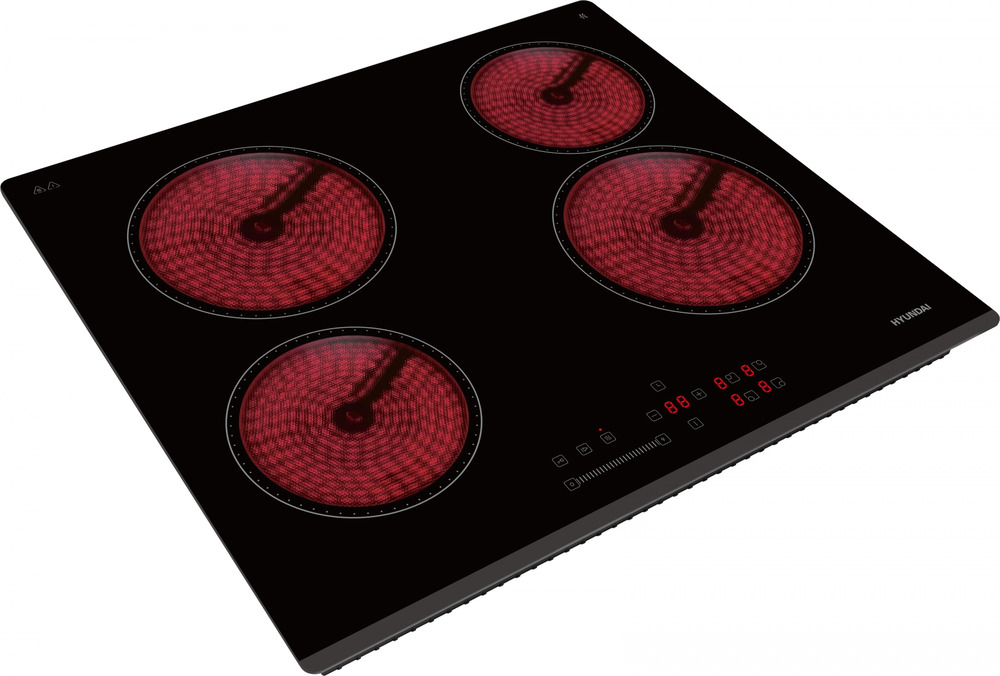 Детальное фото товара: Hyundai HHE 6451 BG стеклокерамическая поверхность