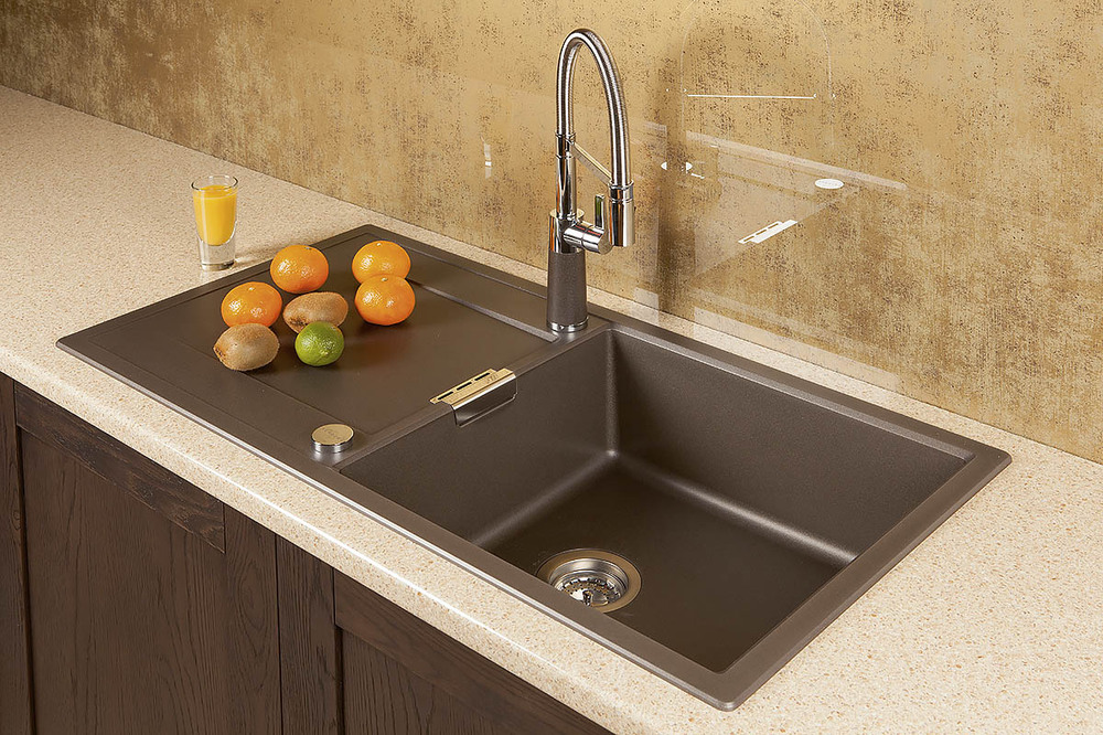Детальное фото товара: Schock Eton 60 D Large, мойка, гранит, серебристый камень