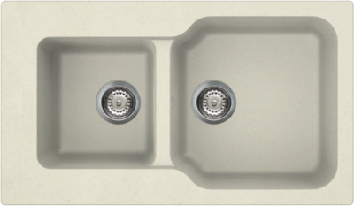 Фото товара: Omoikiri Maru 86-2-BE, мойка, гранит, ваниль