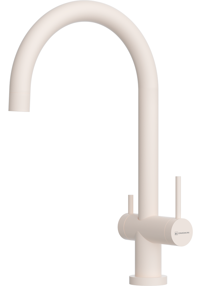 Фото товара: Omoikiri Yamada Slim-WH, смеситель, пастила