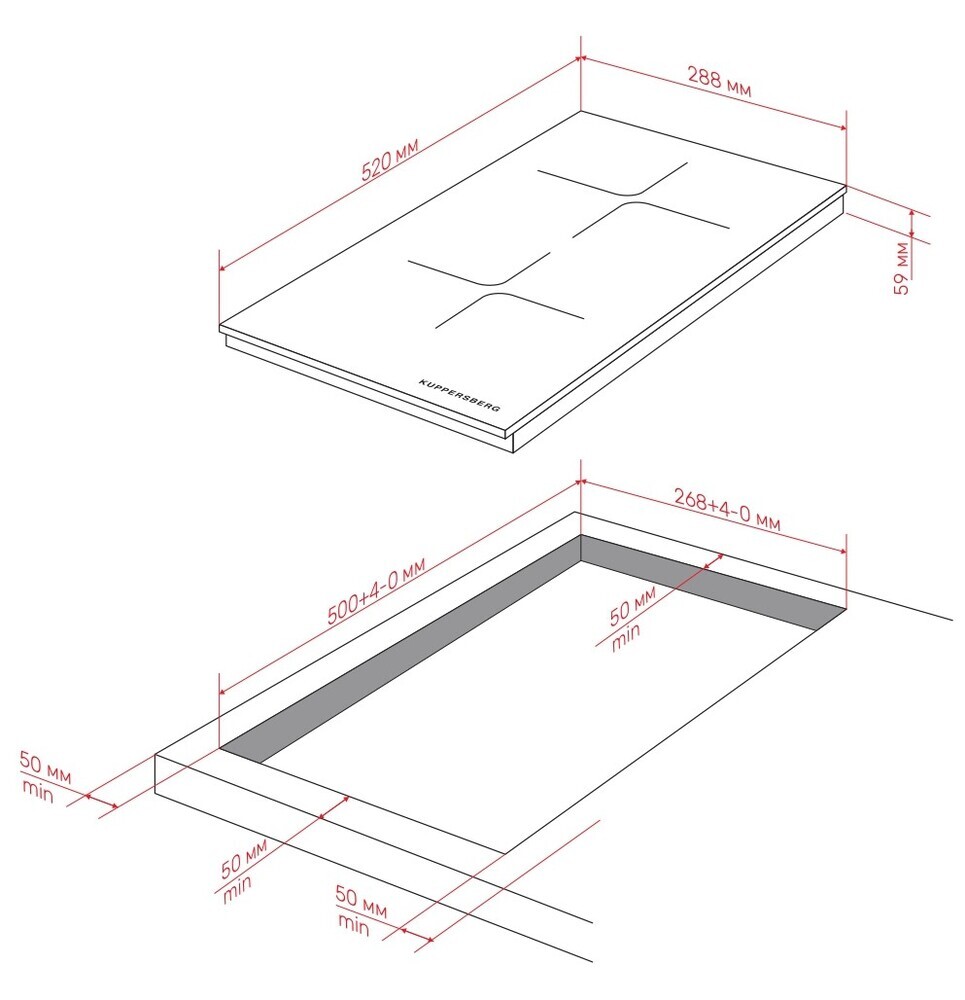Детальное фото товара: Kuppersberg ICI 306 индукционная поверхность