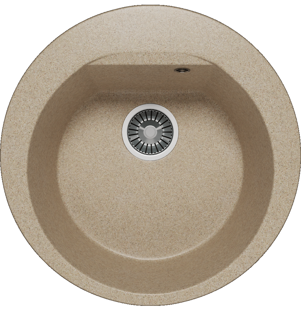 Фото товара: Polygran ATOL-520, мойка, мрамор, песочный 302