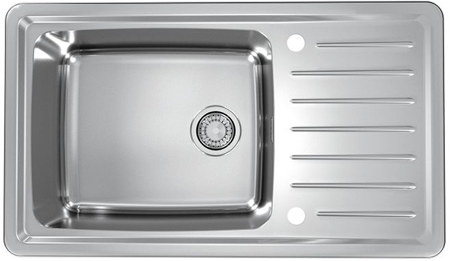 Фото товара: ALVEUS GALEO 30 SAT 90 FI, мойка, нержавеющая сталь сатин (в комплекте с сифоном 1127251)