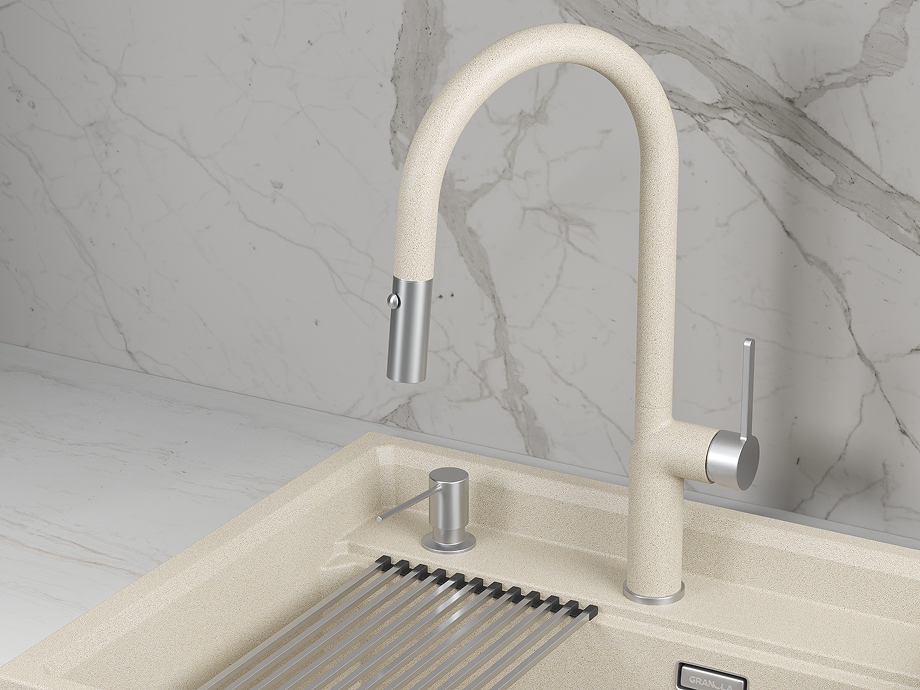 Детальное фото товара: GRANULA 9010 смеситель, гранит, пирит