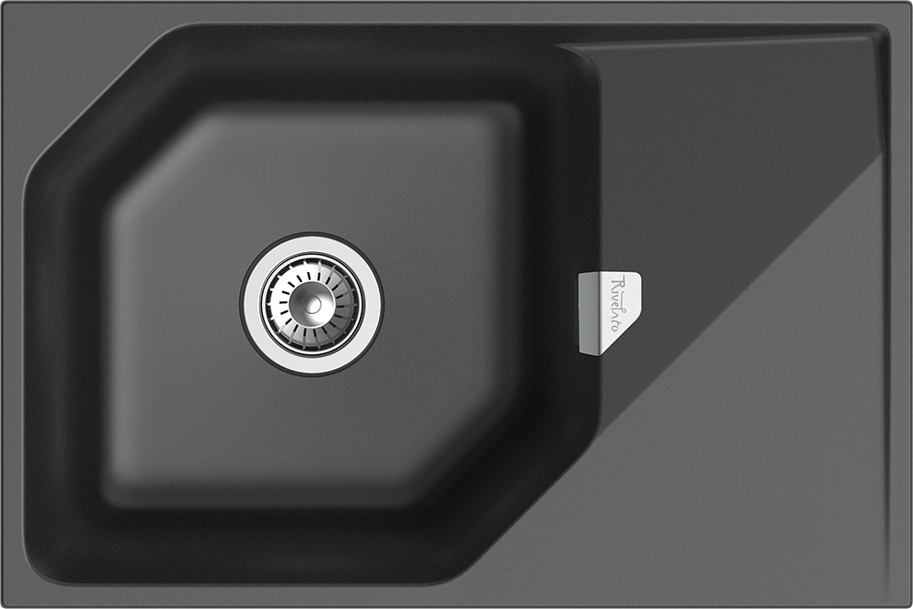 Фото товара: Rivelato LOCUS LS-75 antracite, мойка, гранит, антрацит