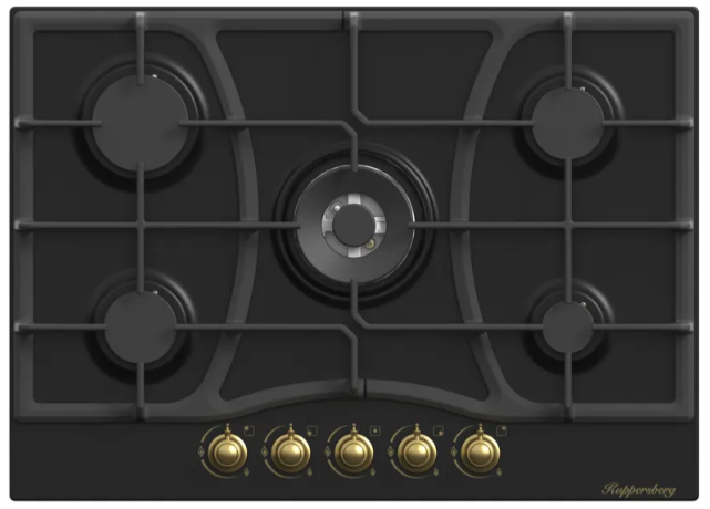 Фото товара: Kuppersberg FS 910 Ant Bronze газовая поверхность