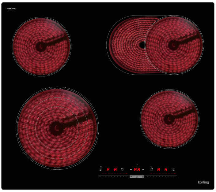 Фото товара: Korting HK 63910 B стеклокерамическая поверхность