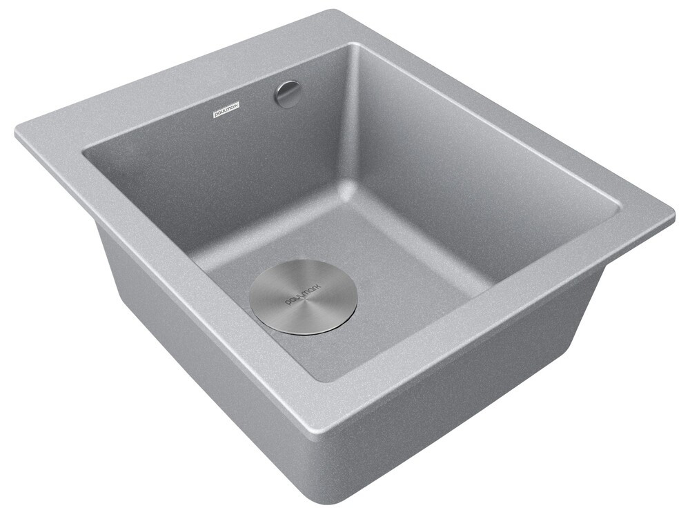 Детальное фото товара: Paulmark KANTE 40, мойка, гранит, серый металлик