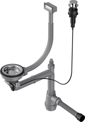 Omoikiri WK-1-AB-A Арматура для одночашевых моек, прямоуг перелив, кл.-авт, латунь Детальное фото товара: Omoikiri WK-1-AB-A Арматура для одночашевых моек, прямоуг перелив, кл.-авт, латунь