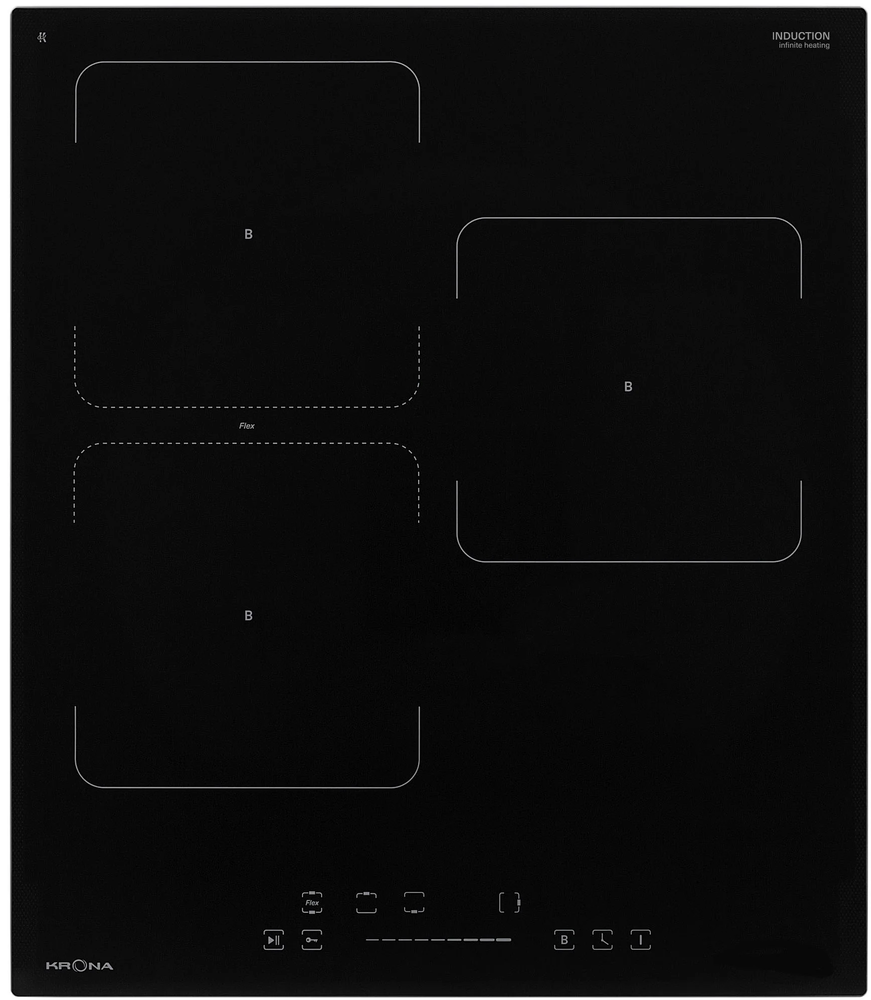 Фото товара: Krona ERDE 45 BL 3BFTS индукционная поверхность