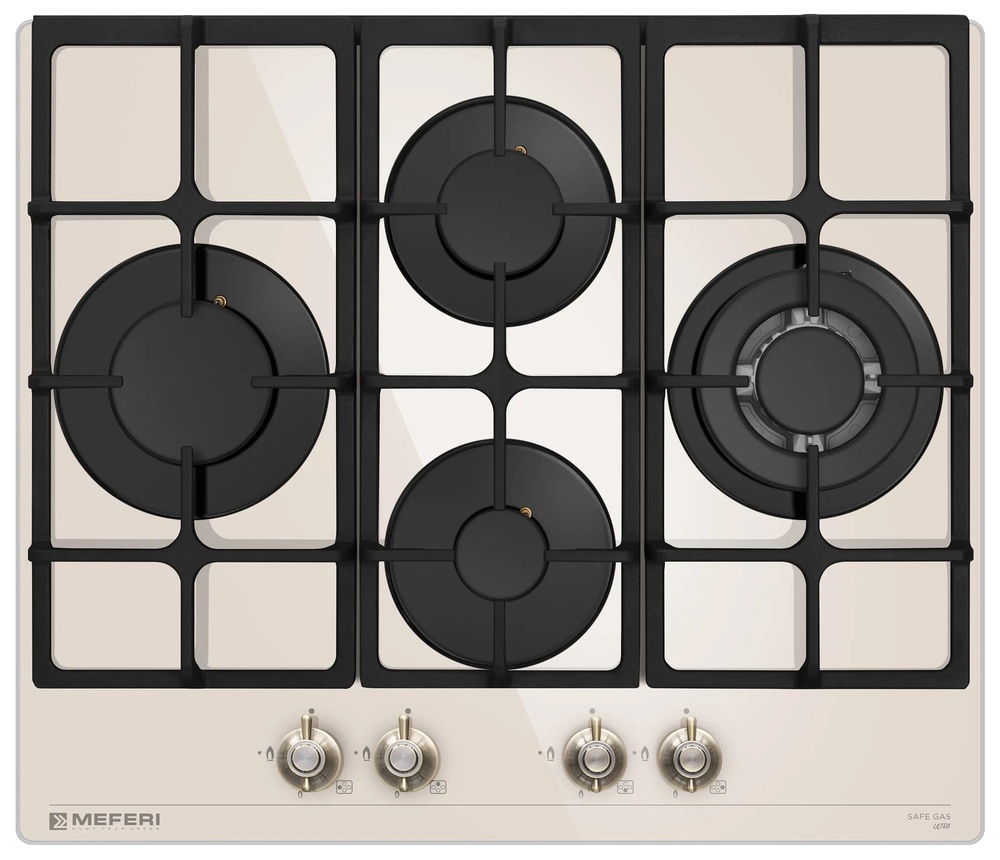 Фото товара: MEFERI MGH604BG GLASS RETRO газовая поверхность