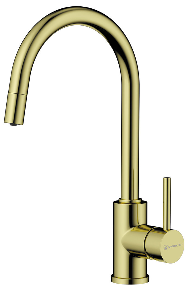 Фото товара: Omoikiri Shinagawa 2 Plus-LG, смеситель, светлое золото