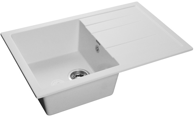 GranFest QUADRO GF-Q-780 L, мойка, мрамор, иней Фото товара: GranFest QUADRO GF-Q-780 L, мойка, мрамор, иней