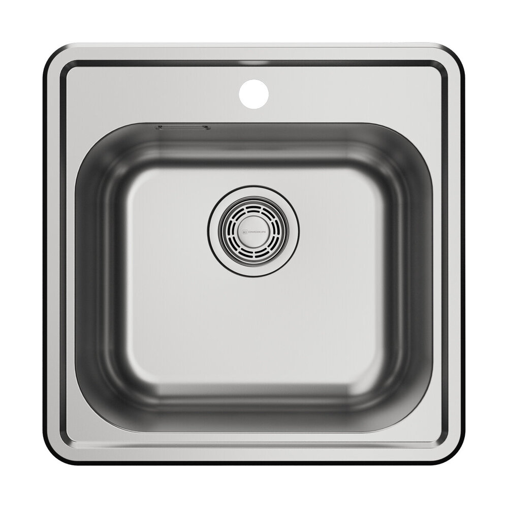 Детальное фото товара: Omoikiri Notoro 48 SI Matt, мойка, нержавеющая сталь/silver matt
