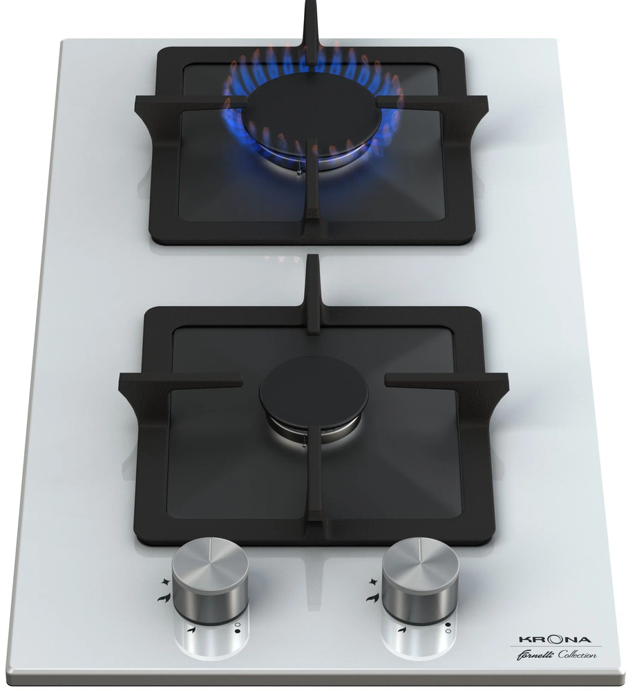Krona CALORE 30 WH Детальное фото товара: Krona CALORE 30 WH газовая поверхность