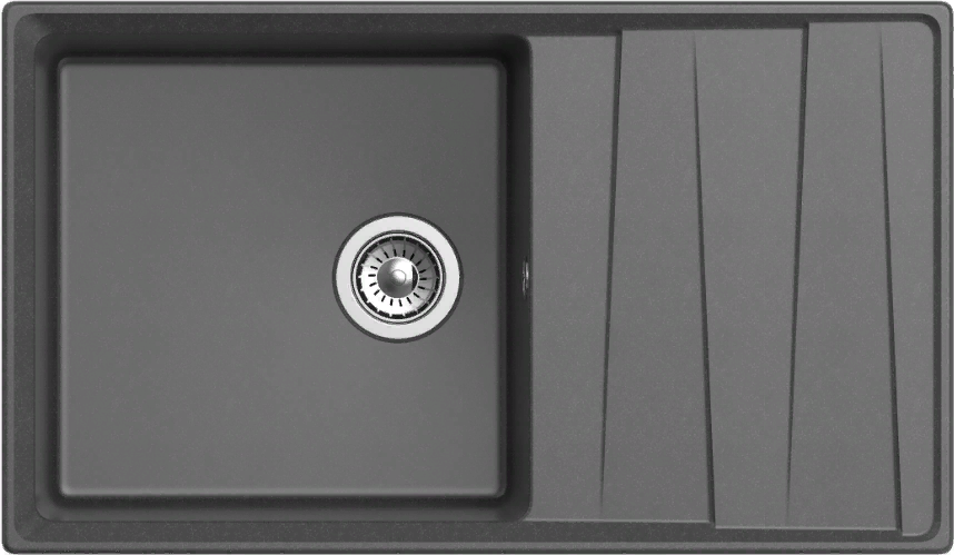 Фото товара: GranFest LEVEL GF-LV-860L, мойка, мрамор, графит