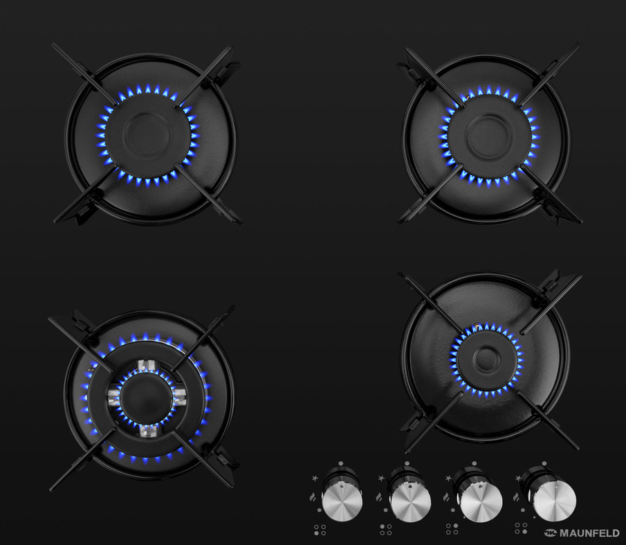 Детальное фото товара: Maunfeld EGHG.64.13STS-EB газовая поверхность