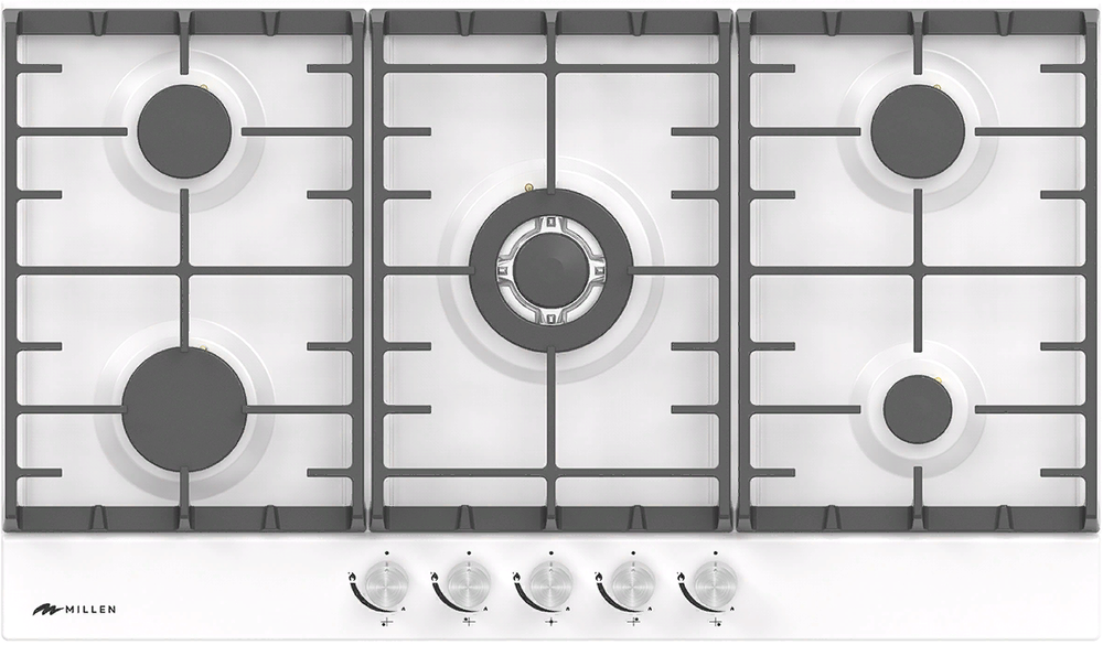 MILLEN MGH 901 WH Фото товара: MILLEN MGH 901 WH газовая поверхность