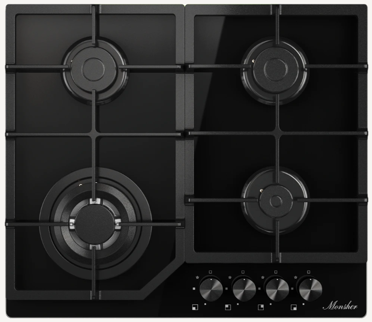 Фото товара: Monsher MGG 63 Noir газовая поверхность