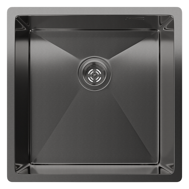 Детальное фото товара: Rivelato RINOX 4444 UN PVD black, мойка, нержавеющая сталь, черный