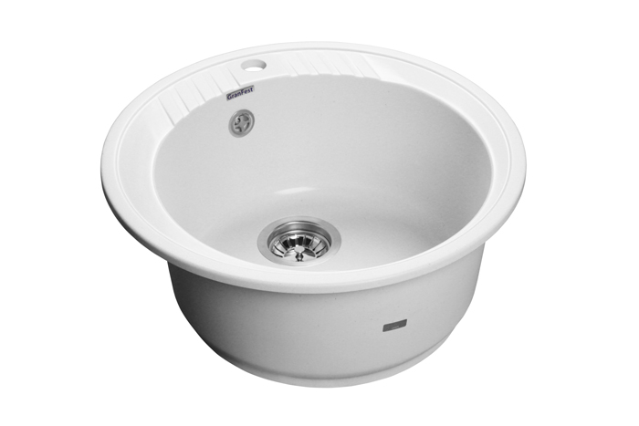 Детальное фото товара: GranFest RONDO GF-R-520, мойка, мрамор, иней