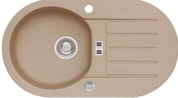 ALVEUS NIAGARA 40, мойка, гранит, бежевый (с сифоном 1105297) Фото товара: ALVEUS NIAGARA 40, мойка, гранит, бежевый (с сифоном 1105297)