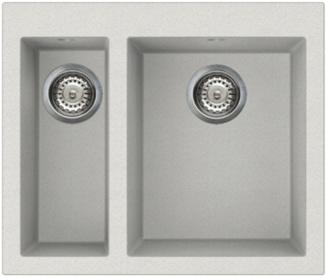Фото товара: Omoikiri Bosen 59-2-WH, мойка, гранит, белый