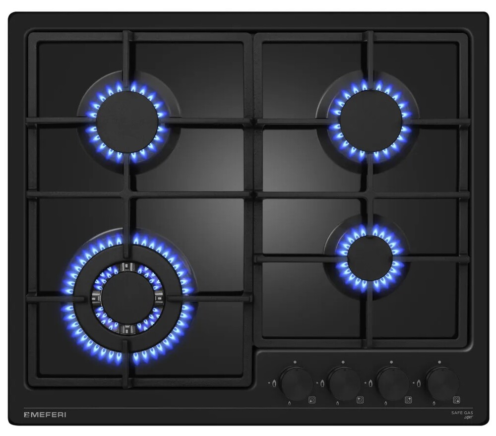 Детальное фото товара: MEFERI MGH604BK LIGHT газовая поверхность