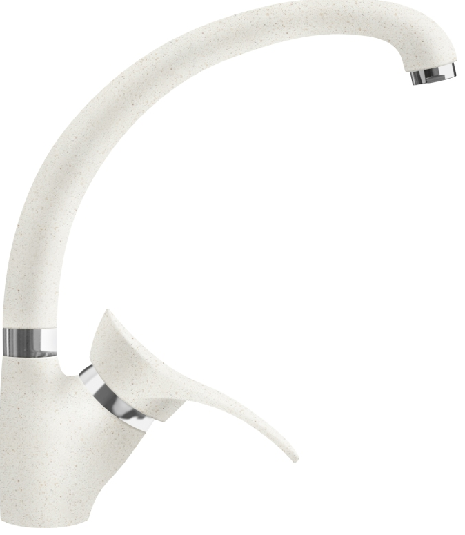 Фото товара: LAVA SG01 LATTE, смеситель, гранит, белый