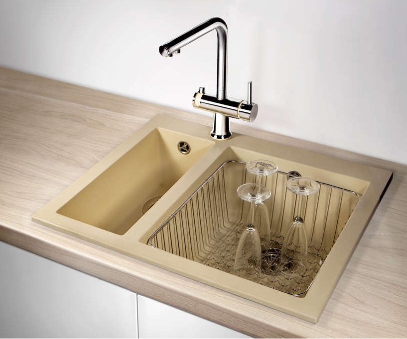 Фото товара: Omoikiri Bosen 59-2-BE, мойка, гранит, ваниль