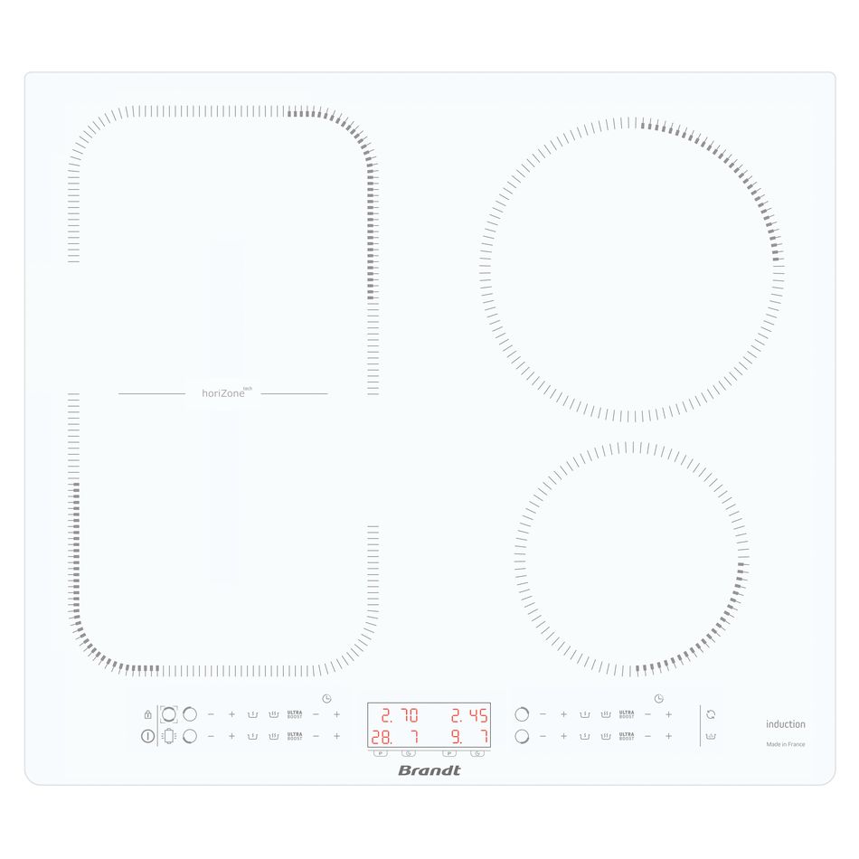 Фото товара: Brandt BPI264HSW индукционная поверхность