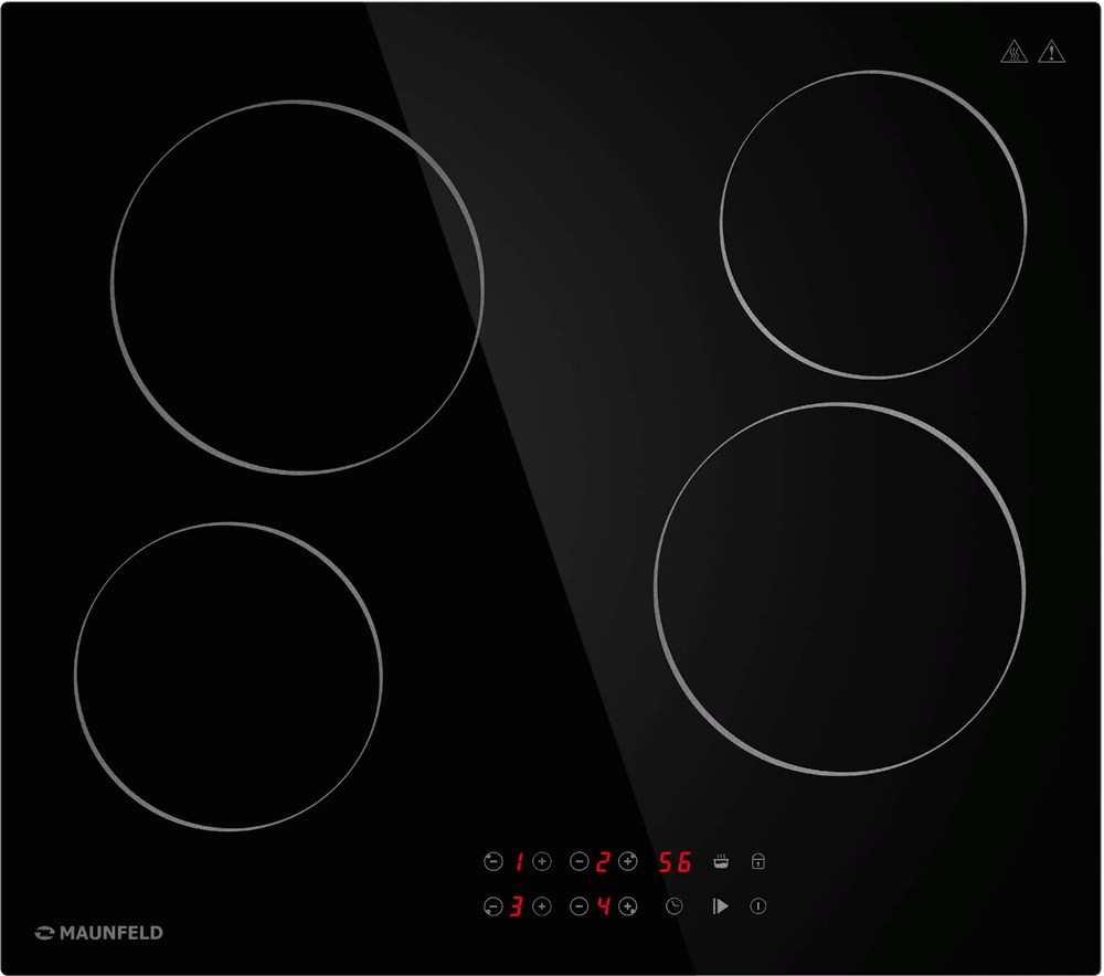 Фото товара: Maunfeld CVCE594BK стеклокерамическая поверхность