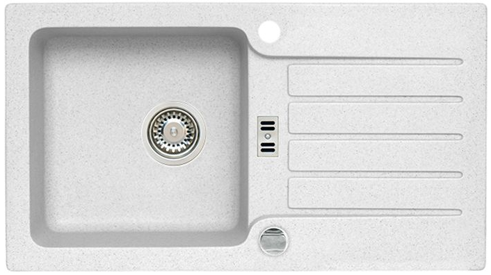 Фото товара: ALVEUS NIAGARA 30 GRANITAL ARCTIC-G11, мойка, гранит, белый (с сифоном 1105297)