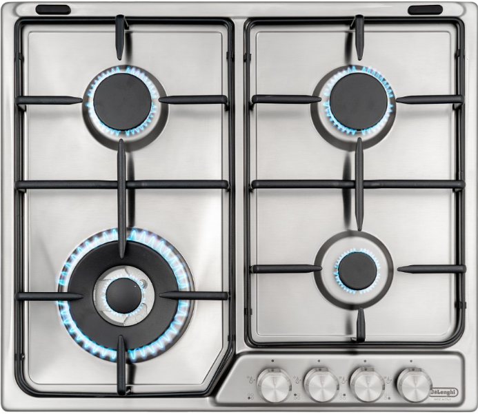 DeLonghi DFI 46 ASDV RUS Детальное фото товара: DeLonghi DFI 46 ASDV RUS газовая поверхность