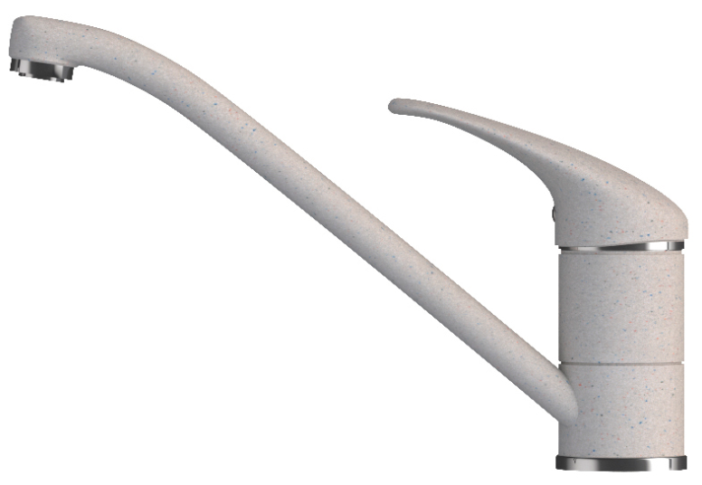 Фото товара: Polygran Низкий, смеситель, серый 14