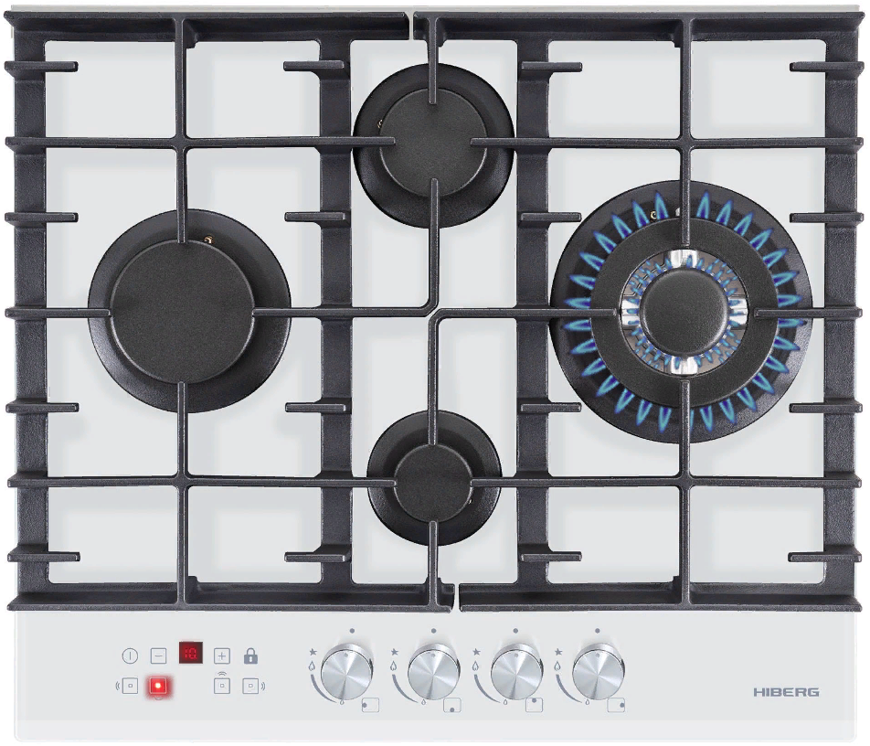 Фото товара: HIBERG VM 6145 W газовая поверхность