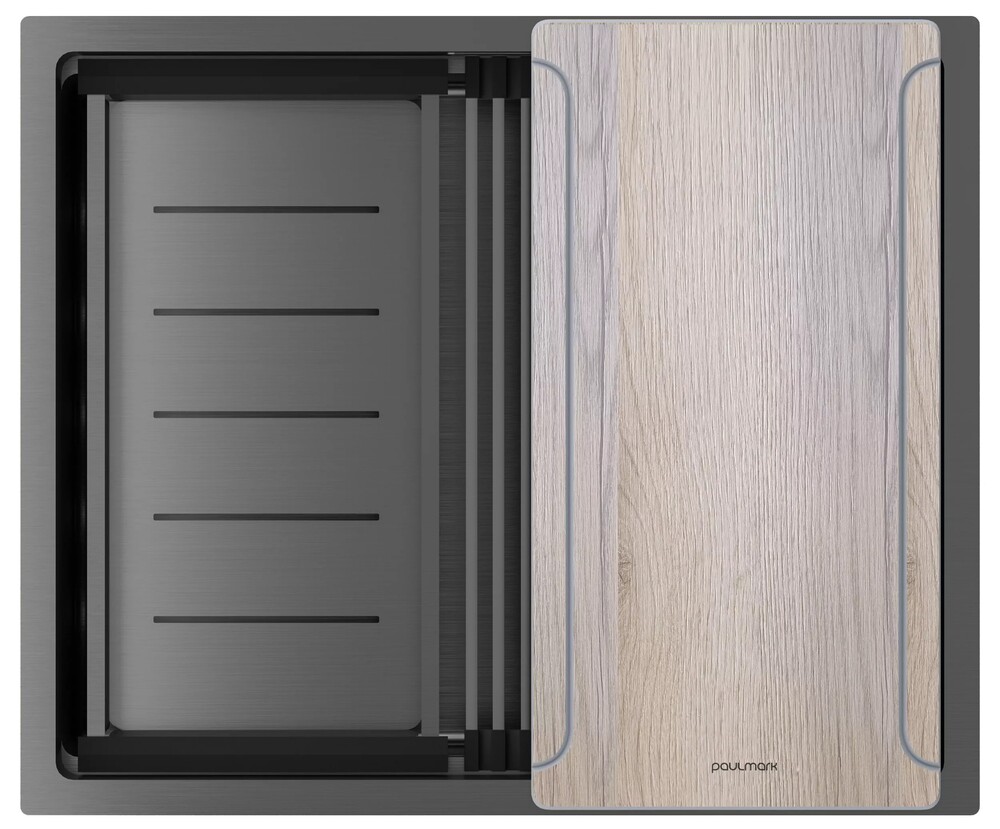 Фото товара: Paulmark NEXT-MULTI SINK 54 UNI, мойка, нержавеющая сталь, вороненая сталь