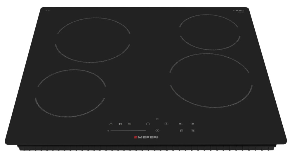 Детальное фото товара: MEFERI MEH604BK COMFORT стеклокерамическая поверхность