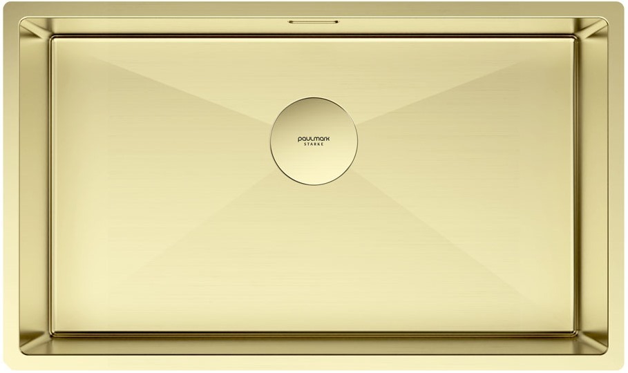 Фото товара: Paulmark NEXT 74 UNI, мойка, нержавеющая сталь, светлое золото