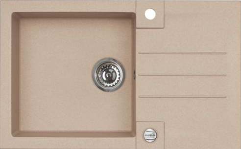 Фото товара: ALVEUS ROCK 130 GRANITAL BEIGE-G55, мойка, гранит, бежевый (с сифоном 1105296)