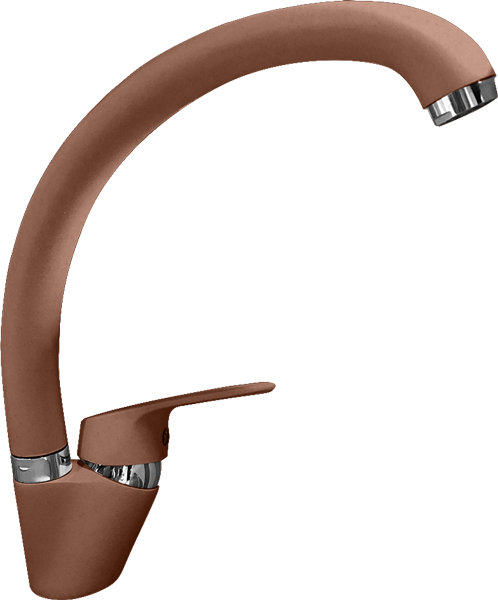 Фото товара: GranFest 3323, смеситель, мрамор, терракот