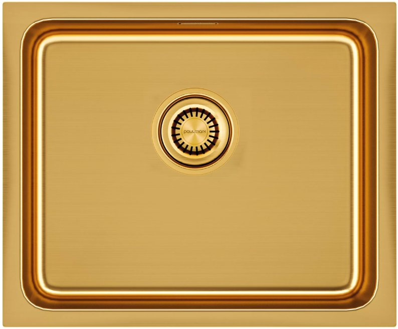 Фото товара: Paulmark VISTA 54, мойка, нержавеющая сталь, брашированное золото