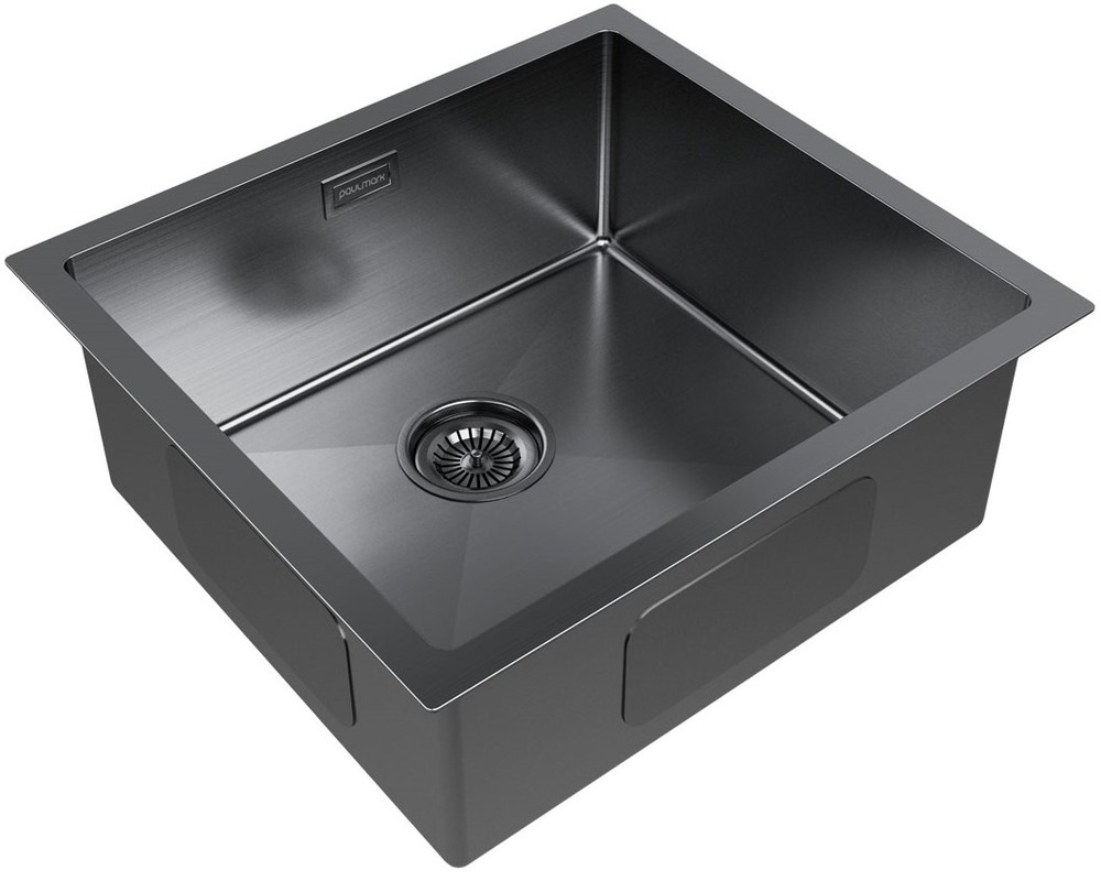 Детальное фото товара: Paulmark GERBERG 48 UNI, мойка, нержавеющая сталь, вороненая сталь