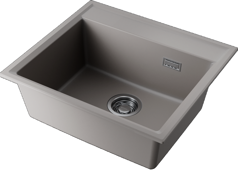 Детальное фото товара: Omoikiri Daisen 57-GR, мойка, гранит, leningrad grey
