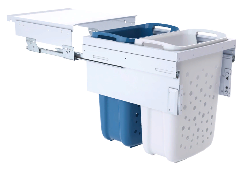 Детальное фото товара: Hailo Laundry Carrier система хранения белья 2 корзины по 33 л