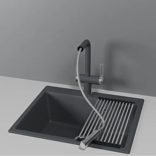 Детальное фото товара: GRANULA 8170 смеситель, гранит, графит